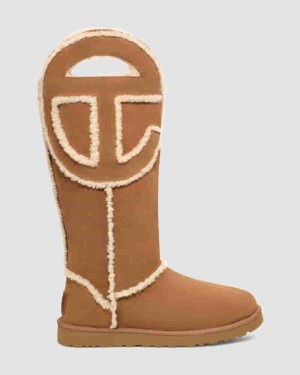 UGG All Gender X TELFAR Logo Tall Muške Cizme Smeđe | HRZ8613U