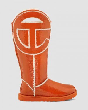 UGG All Gender X TELFAR Logo Tall Muške Cizme Narančaste | HRX8612Y