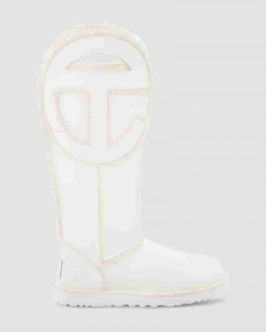 UGG All Gender X TELFAR Logo Tall Muške Cizme Bijele | HRC8611T