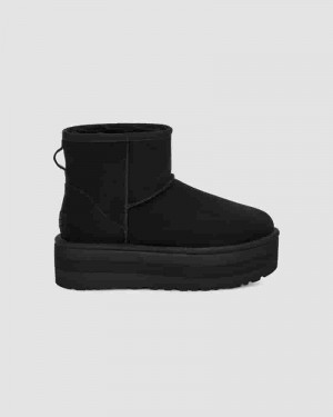 UGG Classic Mini Platform Dječje Cizme Crne | HRH8544A