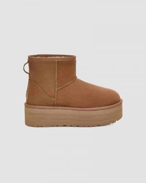 UGG Classic Mini Platform Ženske Cizme Kafe | HRS8696G