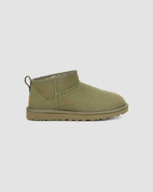 UGG Classic Ultra Mini Dječje Cizme Maslinasto Zelene | HRK8546O