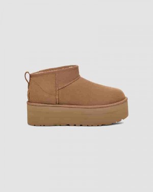 UGG Classic Ultra Mini Platform Dječje Cizme Kafe | HRA8539H