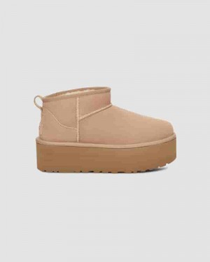 UGG Classic Ultra Mini Platform Ženske Cizme Smeđe | HRJ8701P