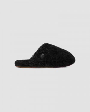 UGG Maxi Curly Slide Dječje Papuce Crne | HRO8537K