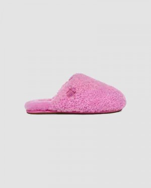 UGG Maxi Curly Slide Ženske Papuce Roze | HRH8648A