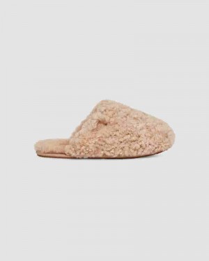 UGG Maxi Curly Slide Ženske Papuce Smeđe | HRF8646D