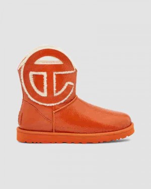 UGG X Telfar Logo Mini Crinkle Muške Cizme Narančaste | HRL8614I