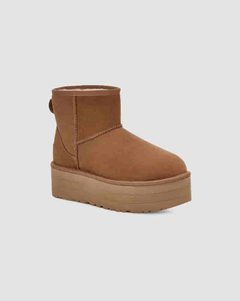 UGG Classic Mini Platform Dječje Cizme Kafe | HRG8543S