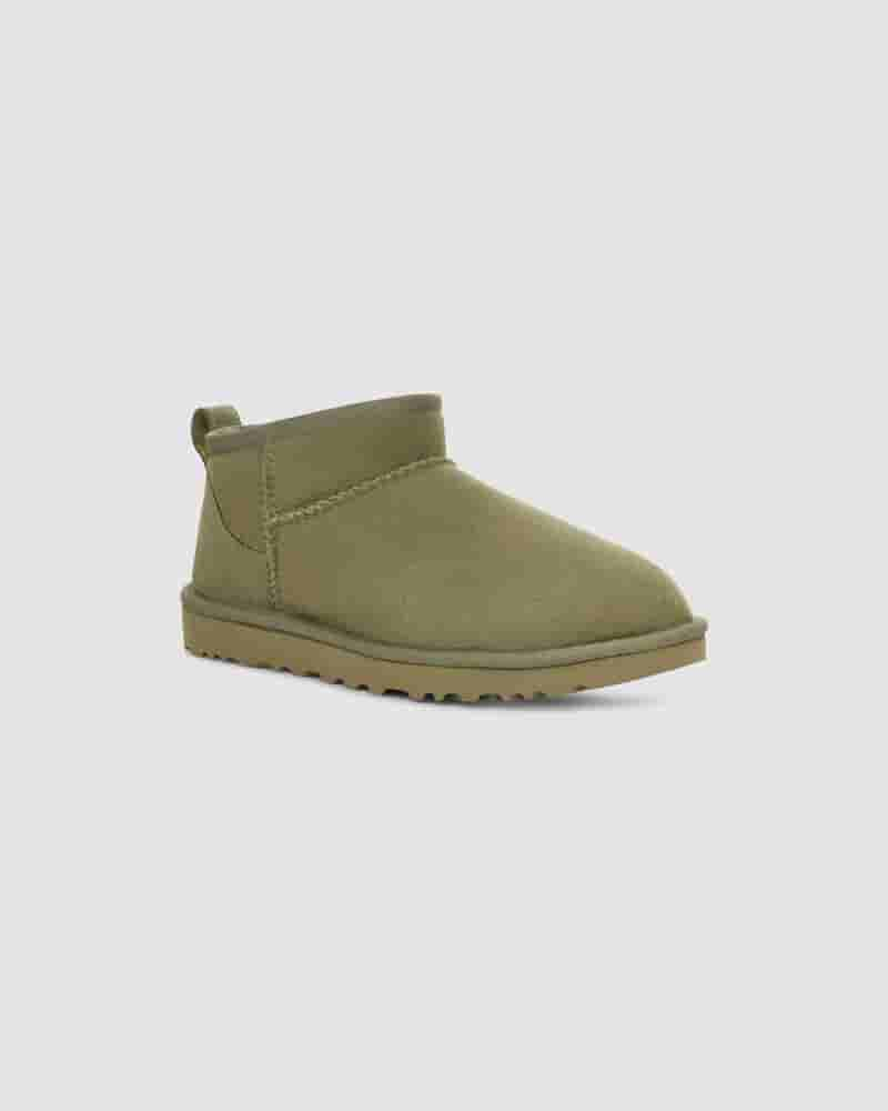 UGG Classic Ultra Mini Dječje Cizme Maslinasto Zelene | HRK8546O