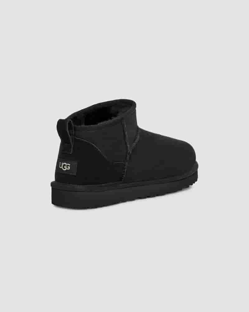 UGG Classic Ultra Mini Muške Cizme Crne | HRM8606Q