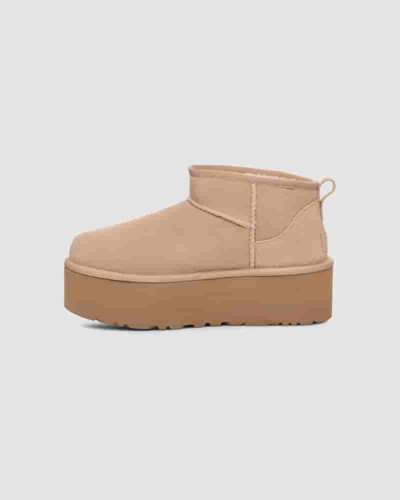 UGG Classic Ultra Mini Platform Dječje Cizme Smeđe | HRD8541F