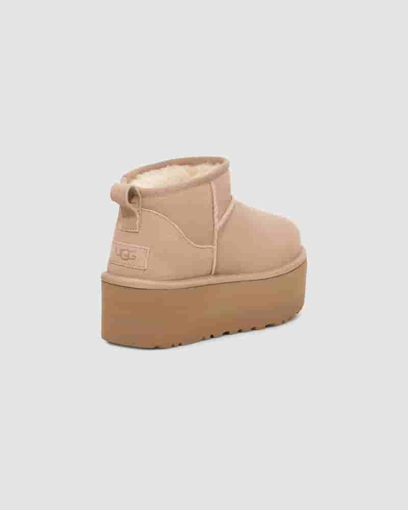 UGG Classic Ultra Mini Platform Dječje Cizme Smeđe | HRD8541F