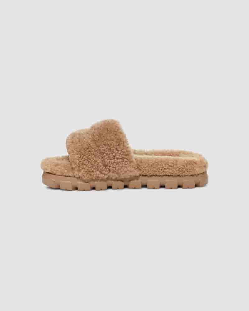 UGG Cozetta Curly Ženske Papuce Smeđe | HRO8641K