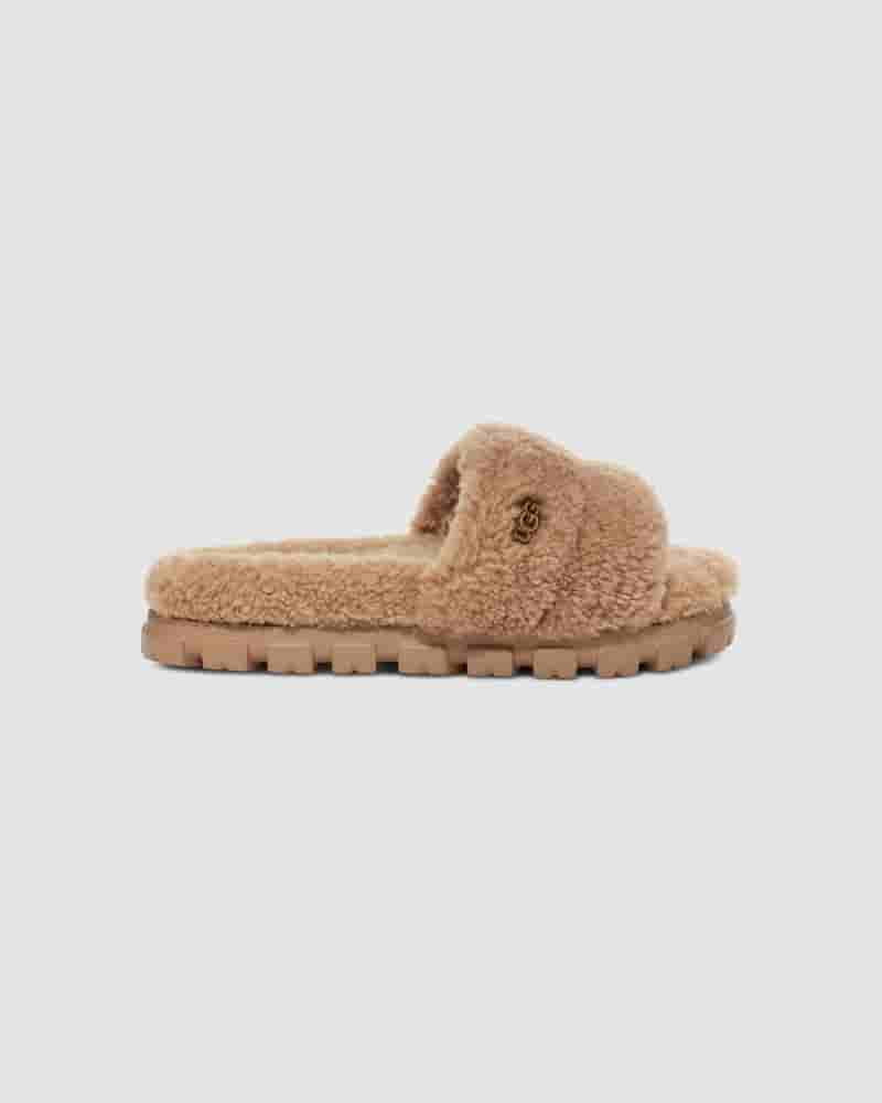 UGG Cozetta Curly Ženske Papuce Smeđe | HRO8641K