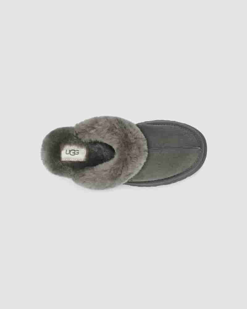 UGG Disquette Ženske Papuce Sive | HRP8642J