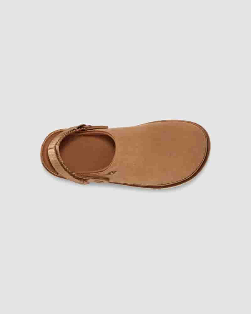 UGG Goldenstar Clog Ženske Sandale Kafe | HRQ8685M