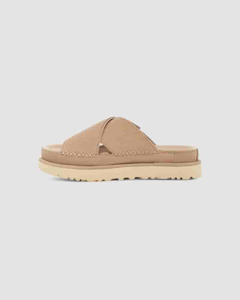 UGG Goldenstar Cross Slide Ženske Sandale Smeđe | HRR8688V