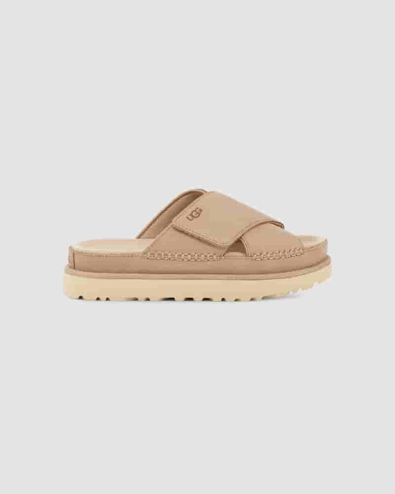 UGG Goldenstar Cross Slide Ženske Sandale Smeđe | HRR8688V