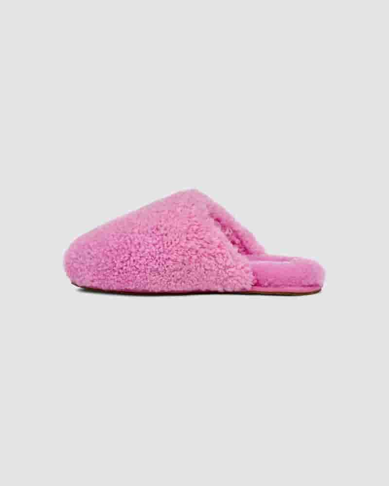 UGG Maxi Curly Slide Dječje Papuce Roze | HRP8538J