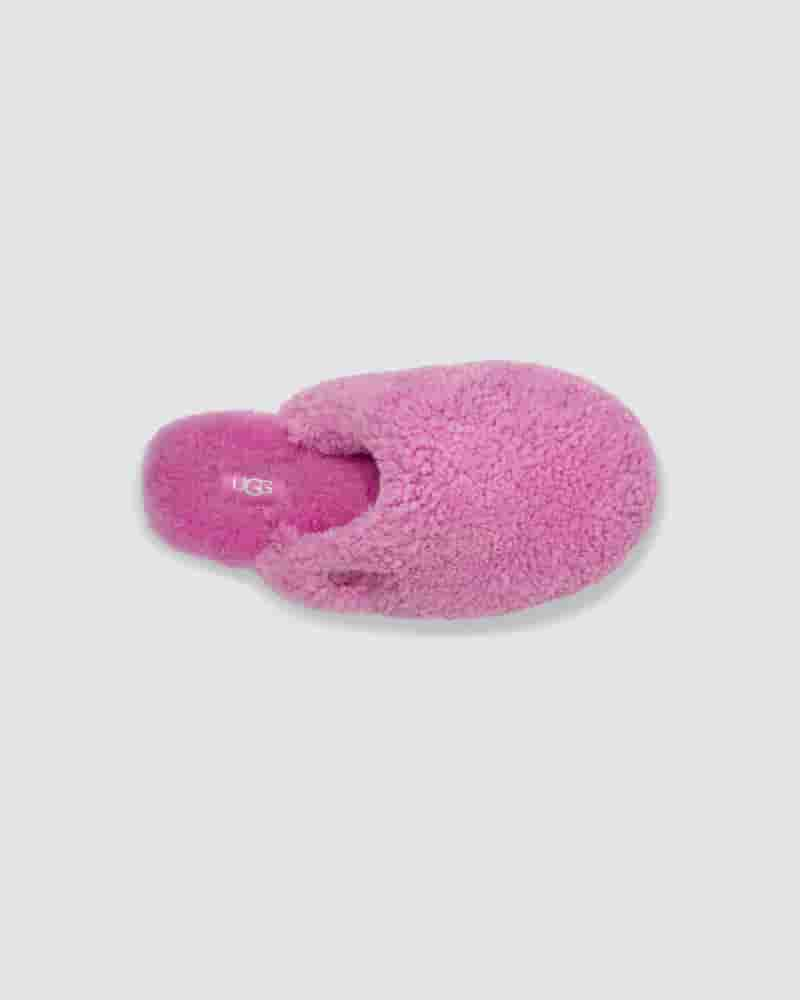 UGG Maxi Curly Slide Dječje Papuce Roze | HRP8538J