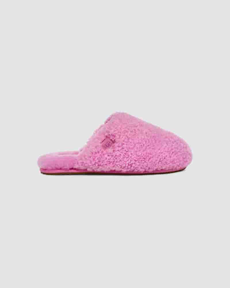 UGG Maxi Curly Slide Ženske Papuce Roze | HRH8648A