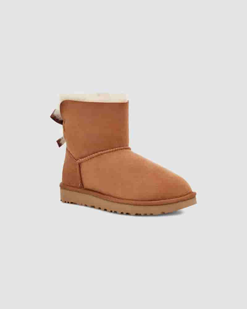 UGG Mini Bailey Bow II Boot Dječje Cizme Smeđe | HRK8563O