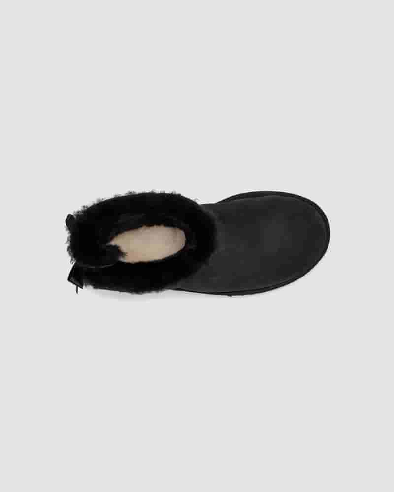 UGG Mini Bailey Bow II Ženske Cizme Crne | HRA8726H