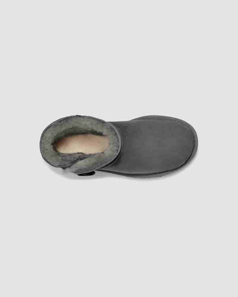 UGG Mini Bailey Button II Dječje Cizme Sive | HRB8552E