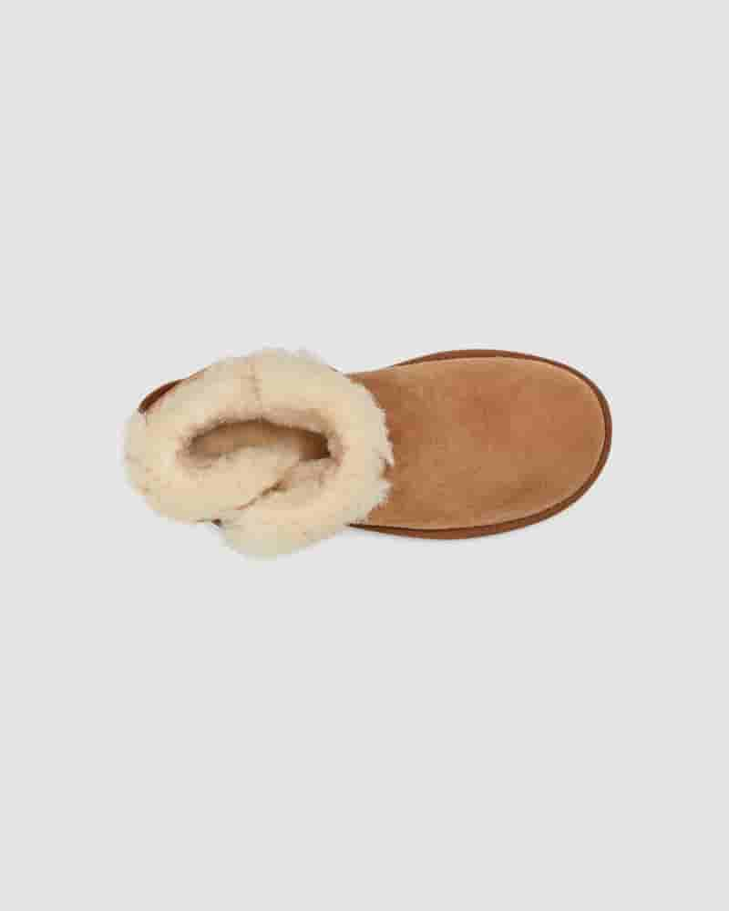 UGG Mini Bailey Button II Dječje Cizme Smeđe | HRC8550T