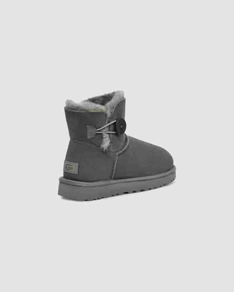 UGG Mini Bailey Button II Ženske Cizme Sive | HRU8730Z