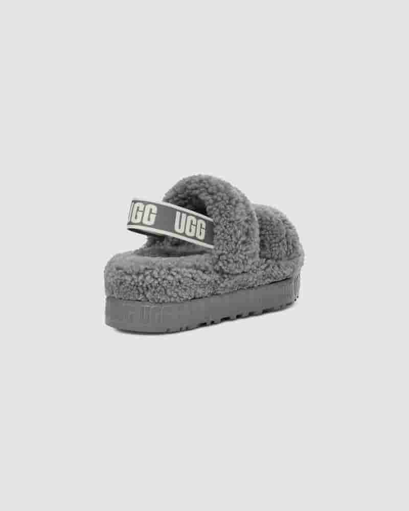 UGG Oh Fluffita Ženske Papuce Srebrne | HRK8650O