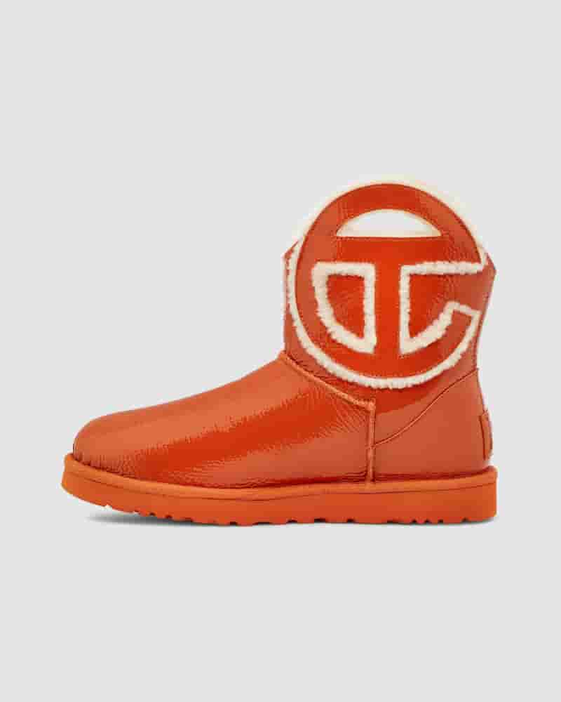 UGG X Telfar Logo Mini Crinkle Muške Cizme Narančaste | HRL8614I