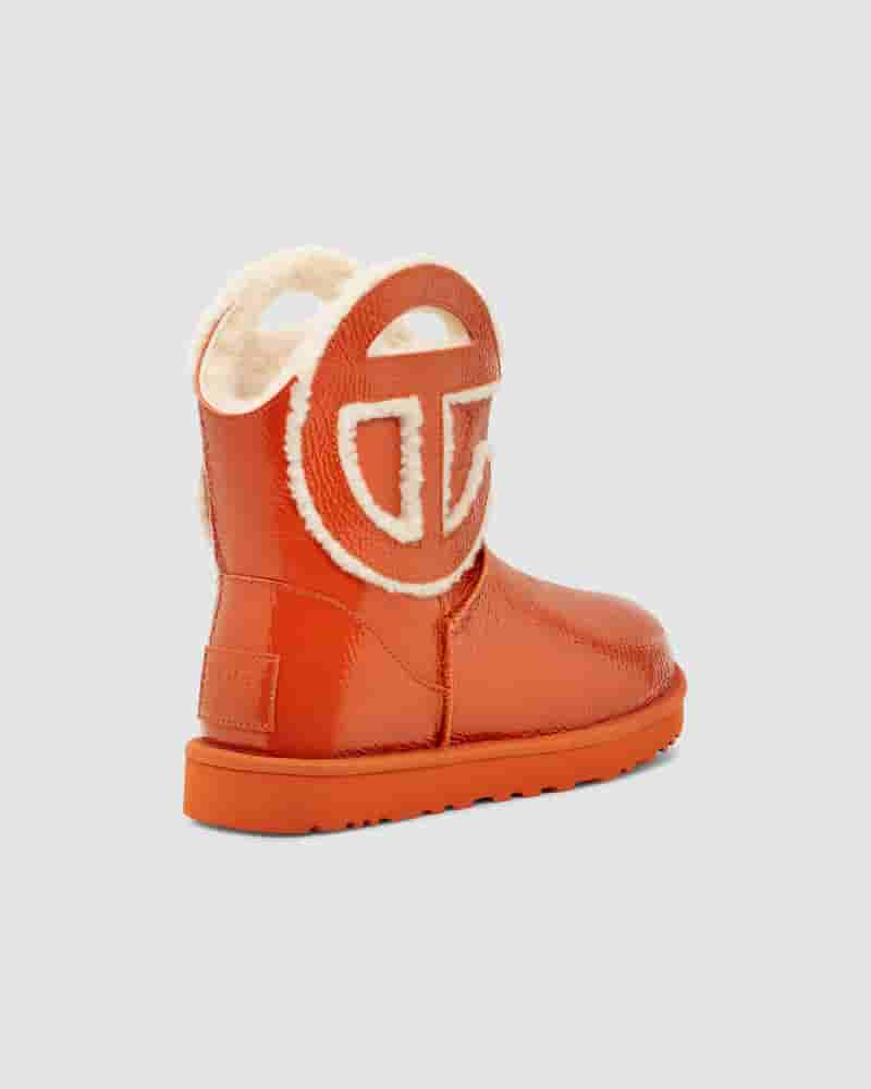 UGG X Telfar Logo Mini Crinkle Muške Cizme Narančaste | HRL8614I