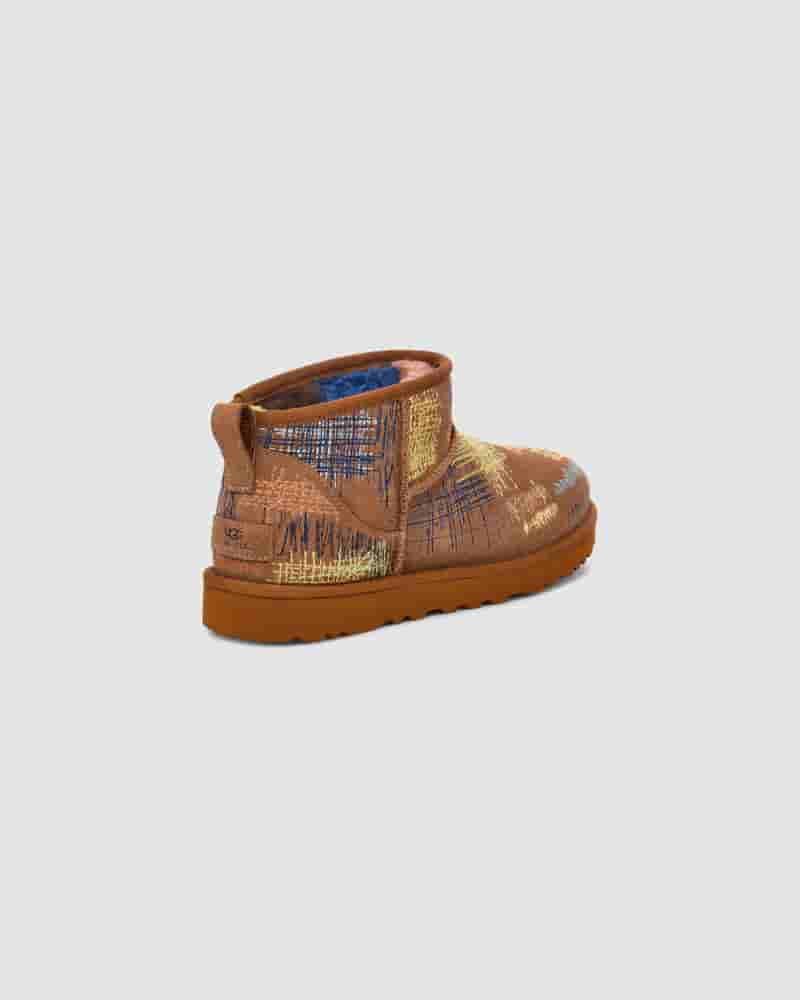 UGG X The Elder Statesman Classic Ultra Mini Muške Cizme Smeđe | HRB8609E